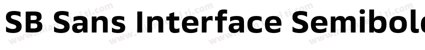 SB Sans Interface Semibold字体转换